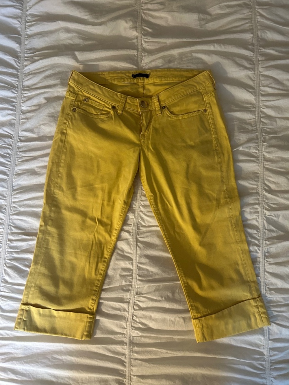 Yellow Capri Pants